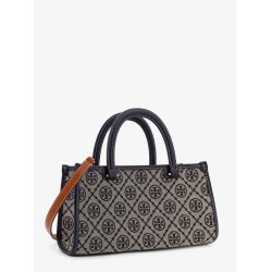 T Monogram E/W fabric and leather bag