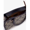 T Monogram E/W fabric and leather bag