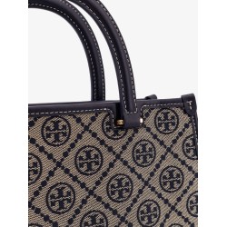 T Monogram E/W fabric and leather bag