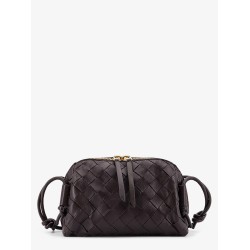 Concert leather clutch with Intrecciato motif