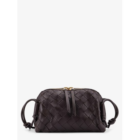 Concert leather clutch with Intrecciato motif