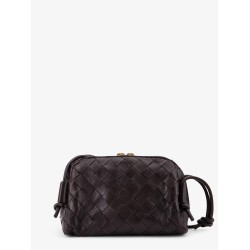 Concert leather clutch with Intrecciato motif