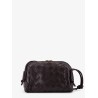Concert leather clutch with Intrecciato motif