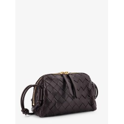 Concert leather clutch with Intrecciato motif