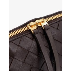 Concert leather clutch with Intrecciato motif