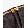 Concert leather clutch with Intrecciato motif