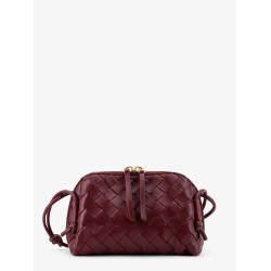 Concert leather clutch with Intrecciato motif