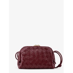 Concert leather clutch with Intrecciato motif