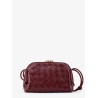Concert leather clutch with Intrecciato motif