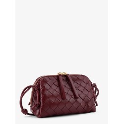 Concert leather clutch with Intrecciato motif