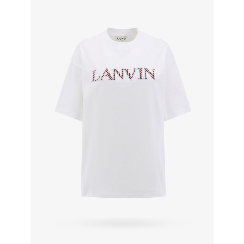 Cotton t-shirt with lanvin patch