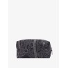Coated canvas beauty case with paisley motif