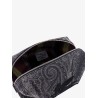 Coated canvas beauty case with paisley motif