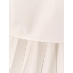 Cotton shirt with pleated insert on the back