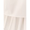 Cotton shirt with pleated insert on the back