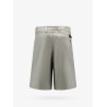 Cotton blend bermuda shorts with lateral zip