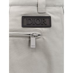 Cotton blend bermuda shorts with lateral zip
