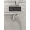 Cotton blend bermuda shorts with lateral zip