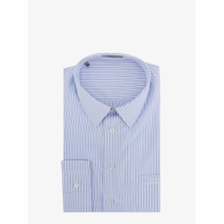 Cotton shirt with striped motif