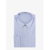 Cotton shirt with striped motif