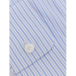 Cotton shirt with striped motif