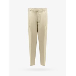 Cotton and silk casual fit trouser
