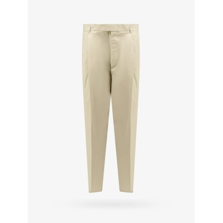Cotton and silk casual fit trouser