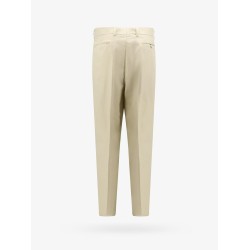 Cotton and silk casual fit trouser