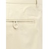 Cotton and silk casual fit trouser