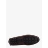 Leather sneakers with ff insert