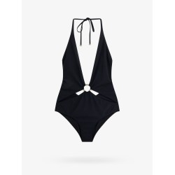 Nylon one-piece swimsuit with frontal ring