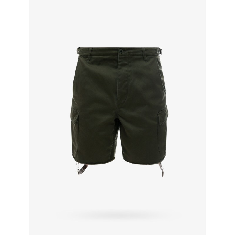 Cotton shorts with logoed straps