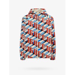 Nylon jacket with gucci pixel print