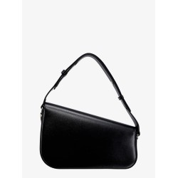 Leather shoulder bag with iconic frontal horsebit