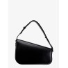 Leather shoulder bag with iconic frontal horsebit