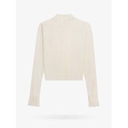 Cotton shirt with all-over embroideries