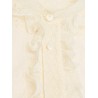 Cotton shirt with all-over embroideries
