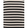 Wool and cashmer sweater with striped motif