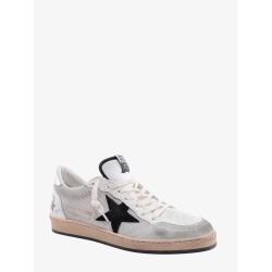 Ball star perforated nylon and leather sneakers with iconic suede star