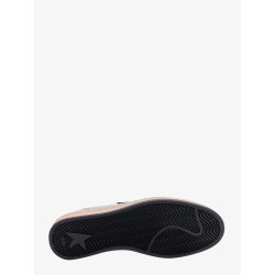 Ball star perforated nylon and leather sneakers with iconic suede star