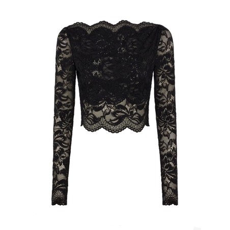 CROPPED LACE TOP