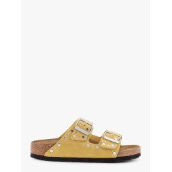 Arizona Rivet Border leather sandals with applied metal rivets