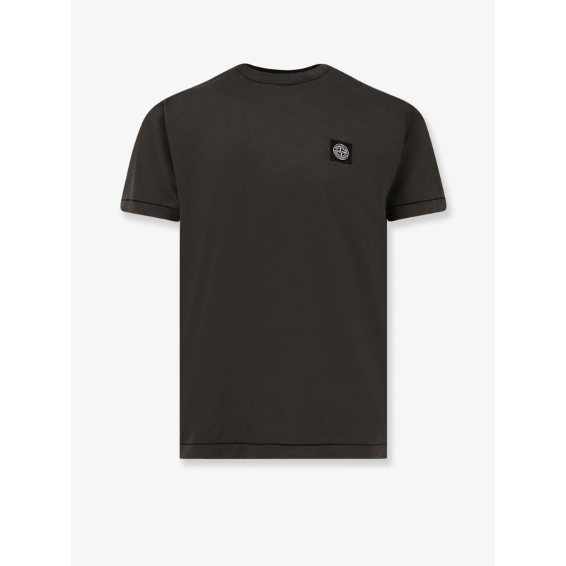 Cotton T-shirt with logo patch