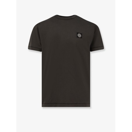 Cotton T-shirt with logo patch