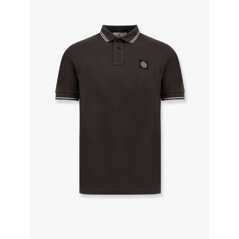 Stretch organic coton polo shirt
