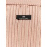 Metallic fabric turtleneck sweater
