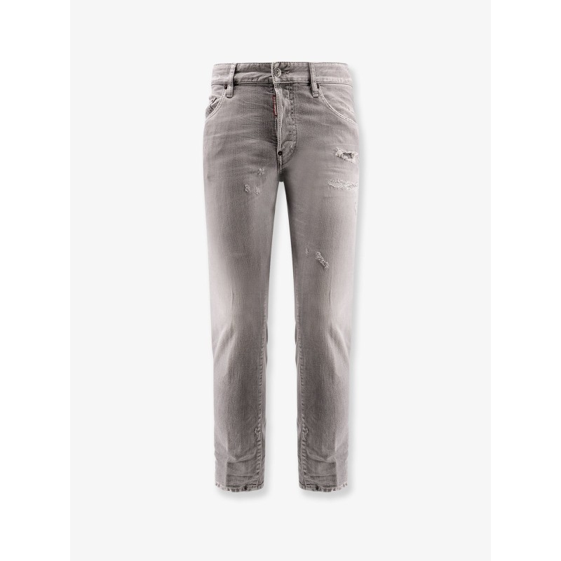 Skater Jeans with Destroyed effect