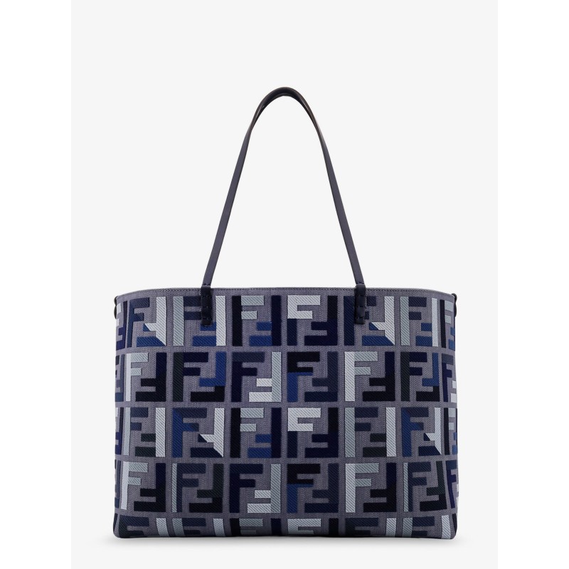 Roll Large jacquard FF fabric tote bag