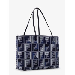 Roll Large jacquard FF fabric tote bag