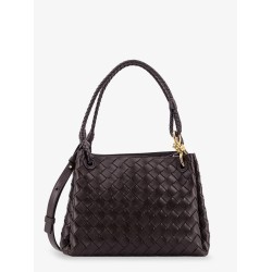 Parachute leather shoulder bag with Intrecciato motif and Knot detail